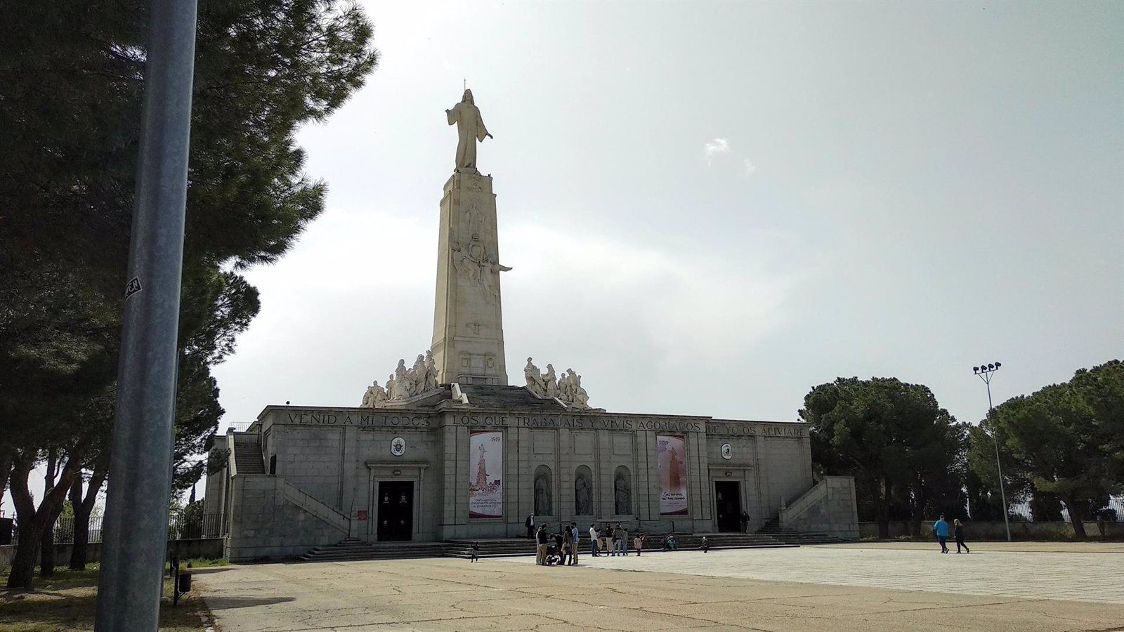 El santuario del Cerro de los Ángeles en Getafe mejora sus accesos para personas con discapacidad