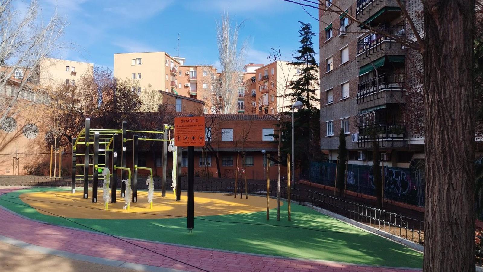 Chamartín suma nuevas zonas verdes con cerca de 40 árboles y 4.400 arbustos