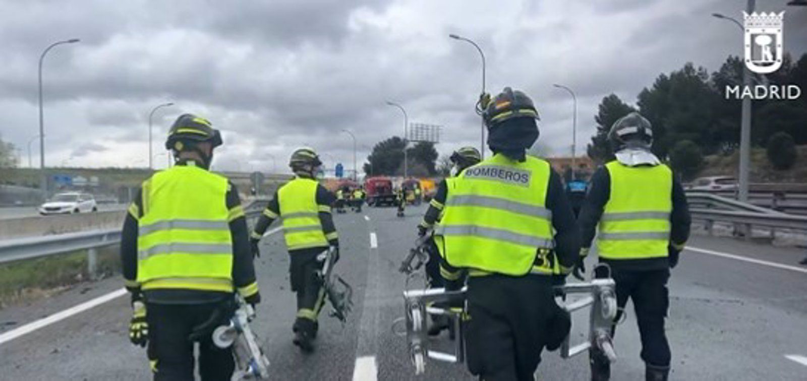Accidente en la A-3 en Madrid: casi 20 heridos y 30 vehículos implicados