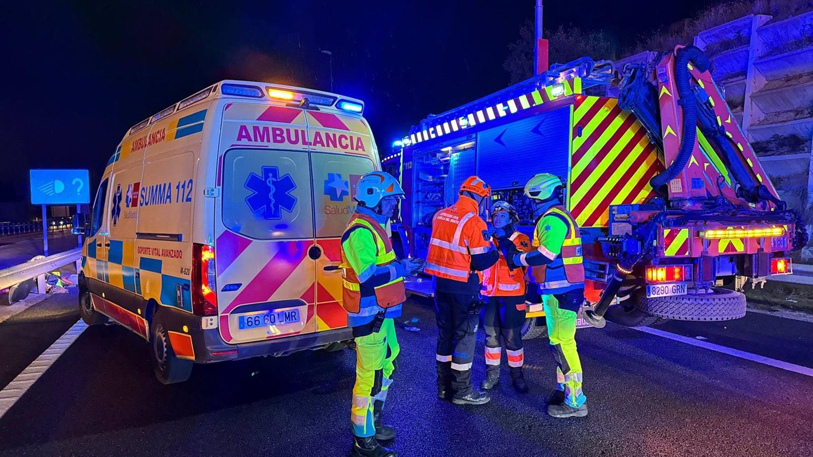 Accidente en la M-50 deja tres heridos en Boadilla del Monte