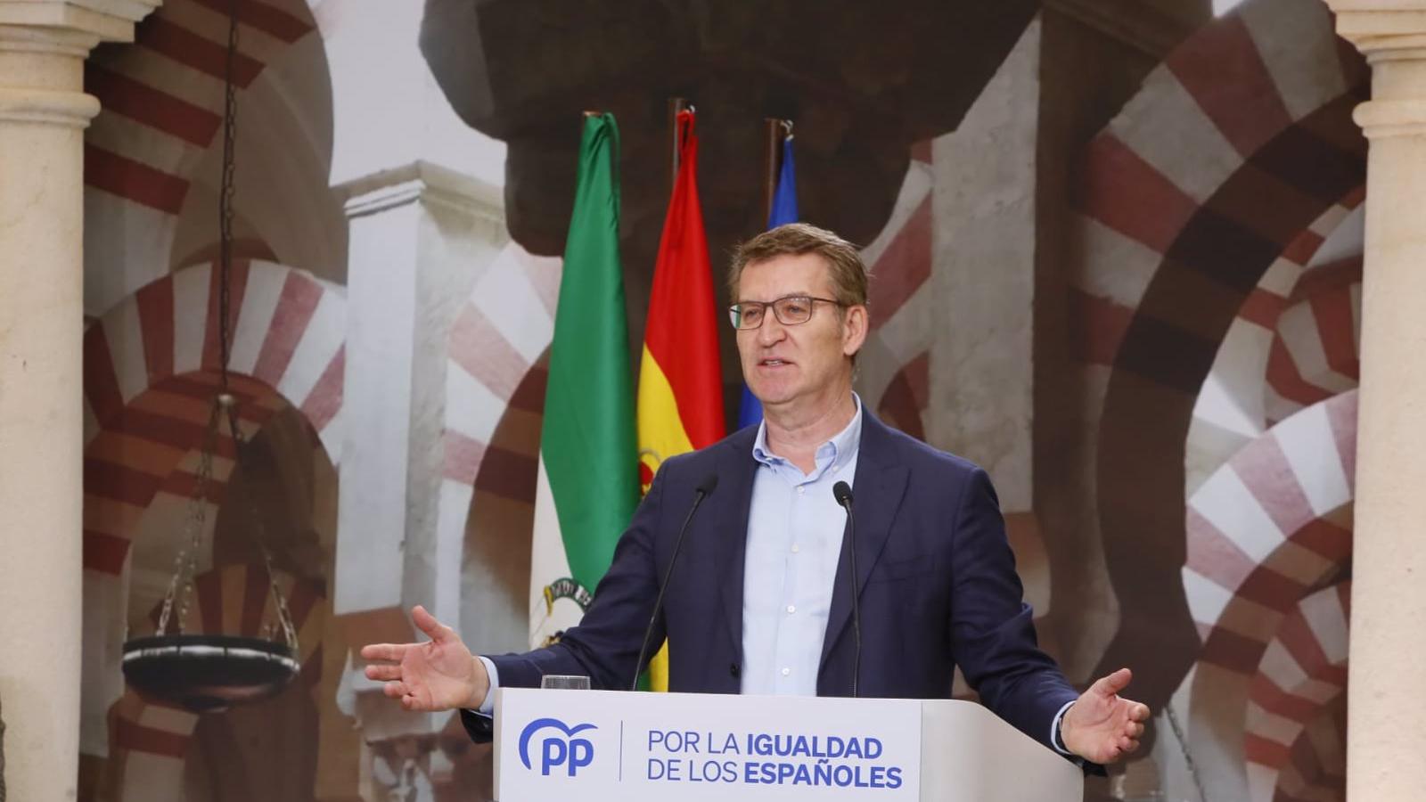 Feijóo augura la caída del Gobierno por "mentira y corrupción": "Pero no vamos a dejar caer a este país con él"