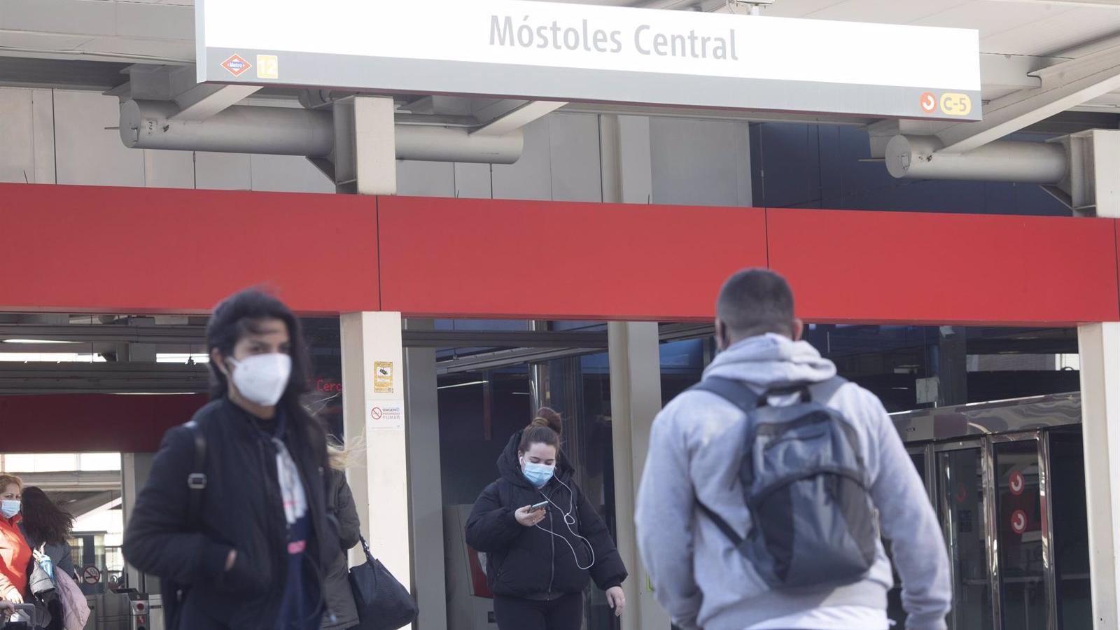 Restablecido el servicio en MetroSur tras tres horas interrumpido entre Móstoles Central y Alcorcón Central por avería