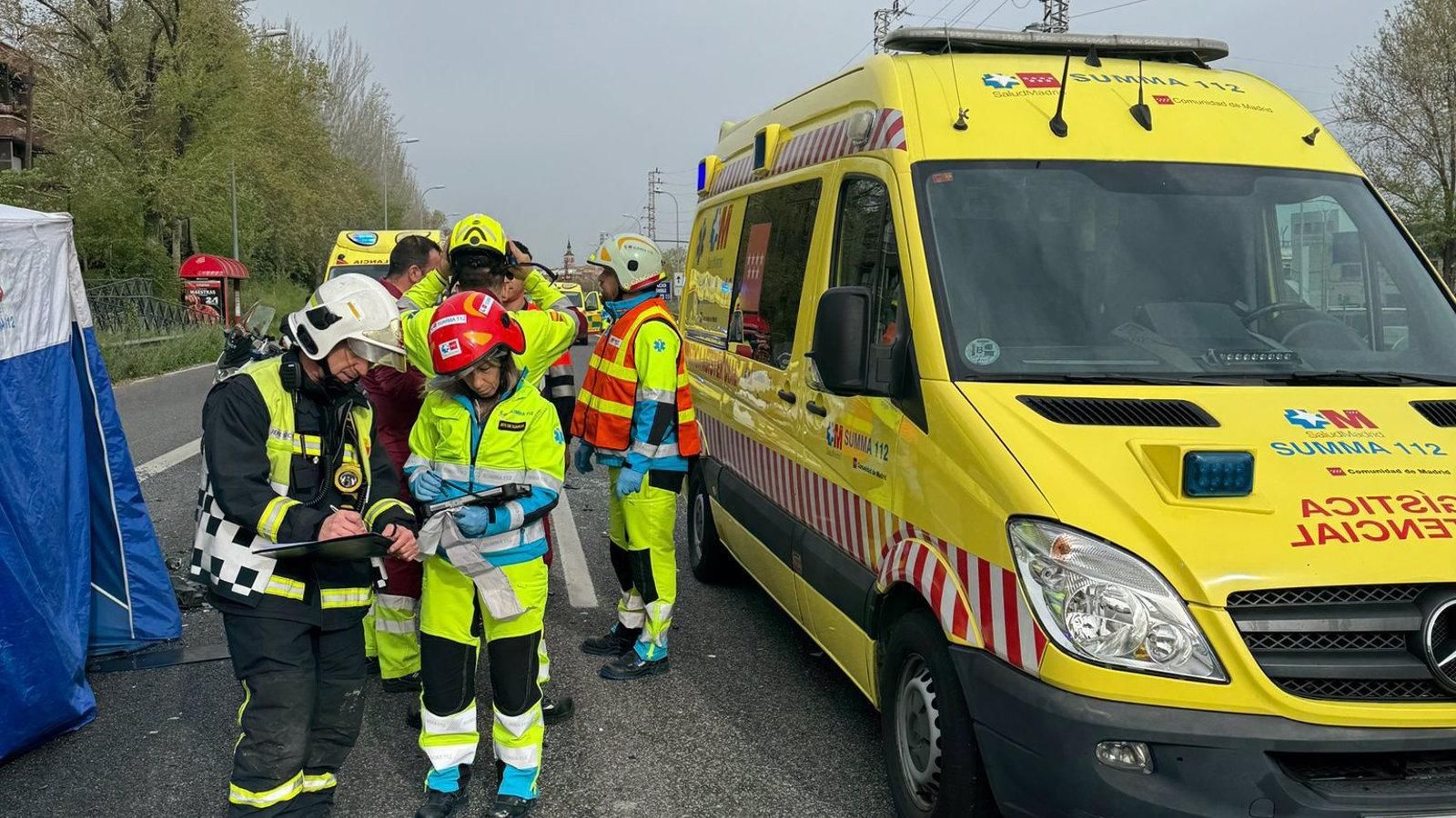 Ayuso traslada su pésame a las familias de los fallecidos en el accidente ocurrido en Leganés