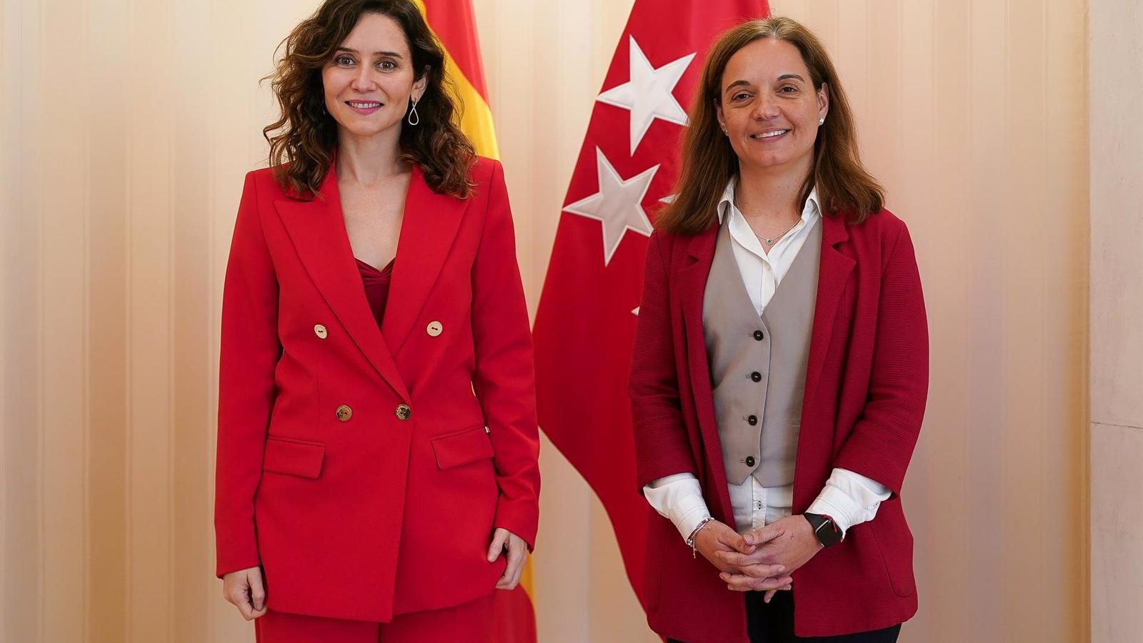 Ayuso recibe en la Real Casa de Correos a la alcaldesa de Getafe para "avanzar en proyectos conjuntos"