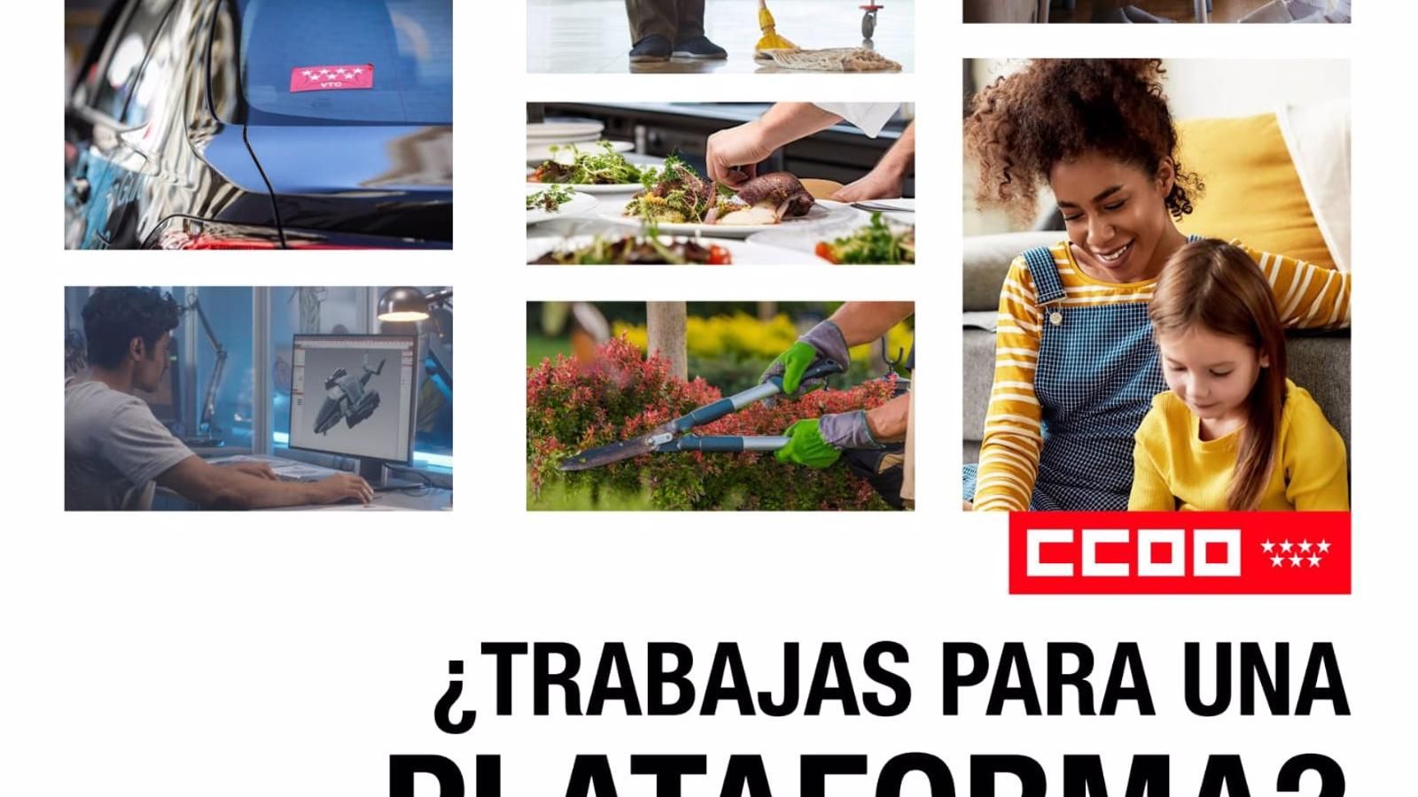 CCOO Madrid ayudará a trabajadores de plataformas digitales en "situaciones de precarización y explotación"