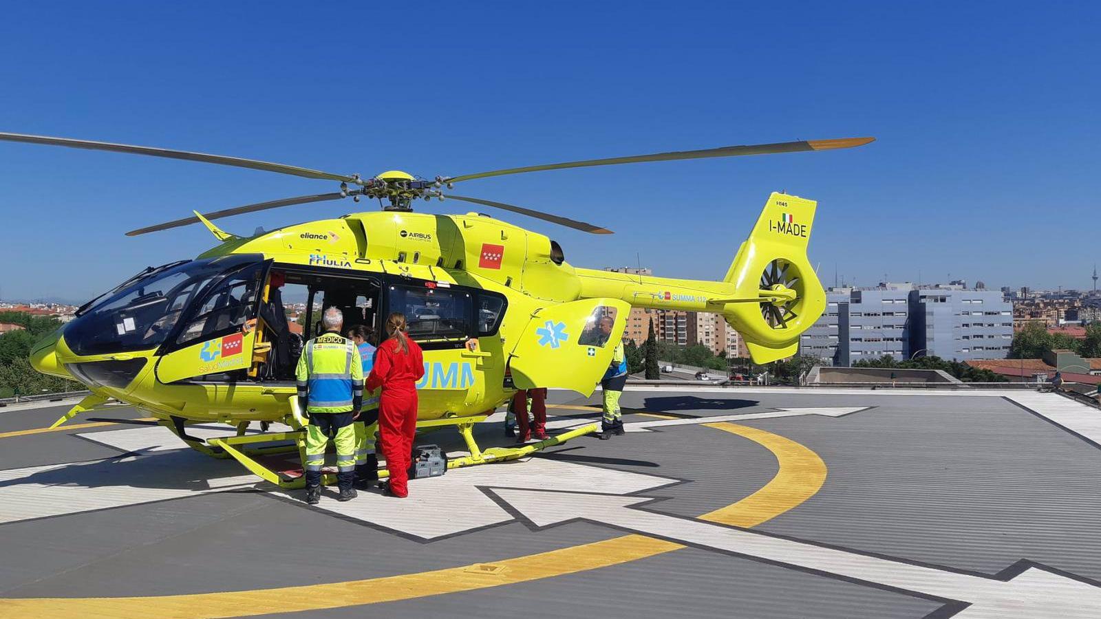 Herido un hombre de 50 años en un accidente laboral al caer desde un andamio en Pinilla del Valle