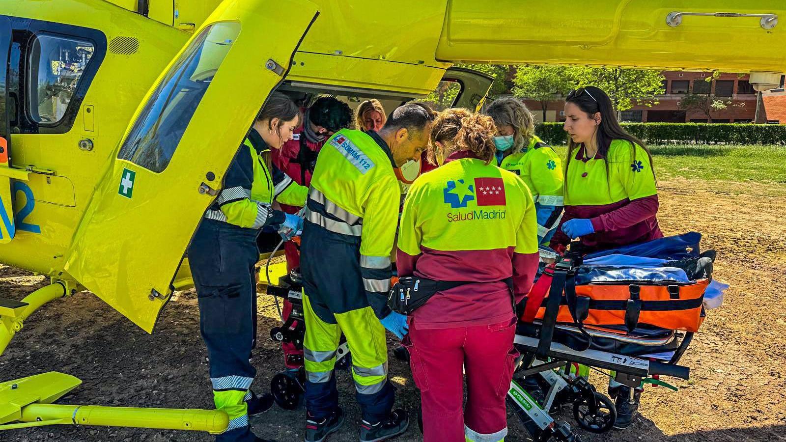 Un ciclista grave tras sufrir un accidente en Rascafría