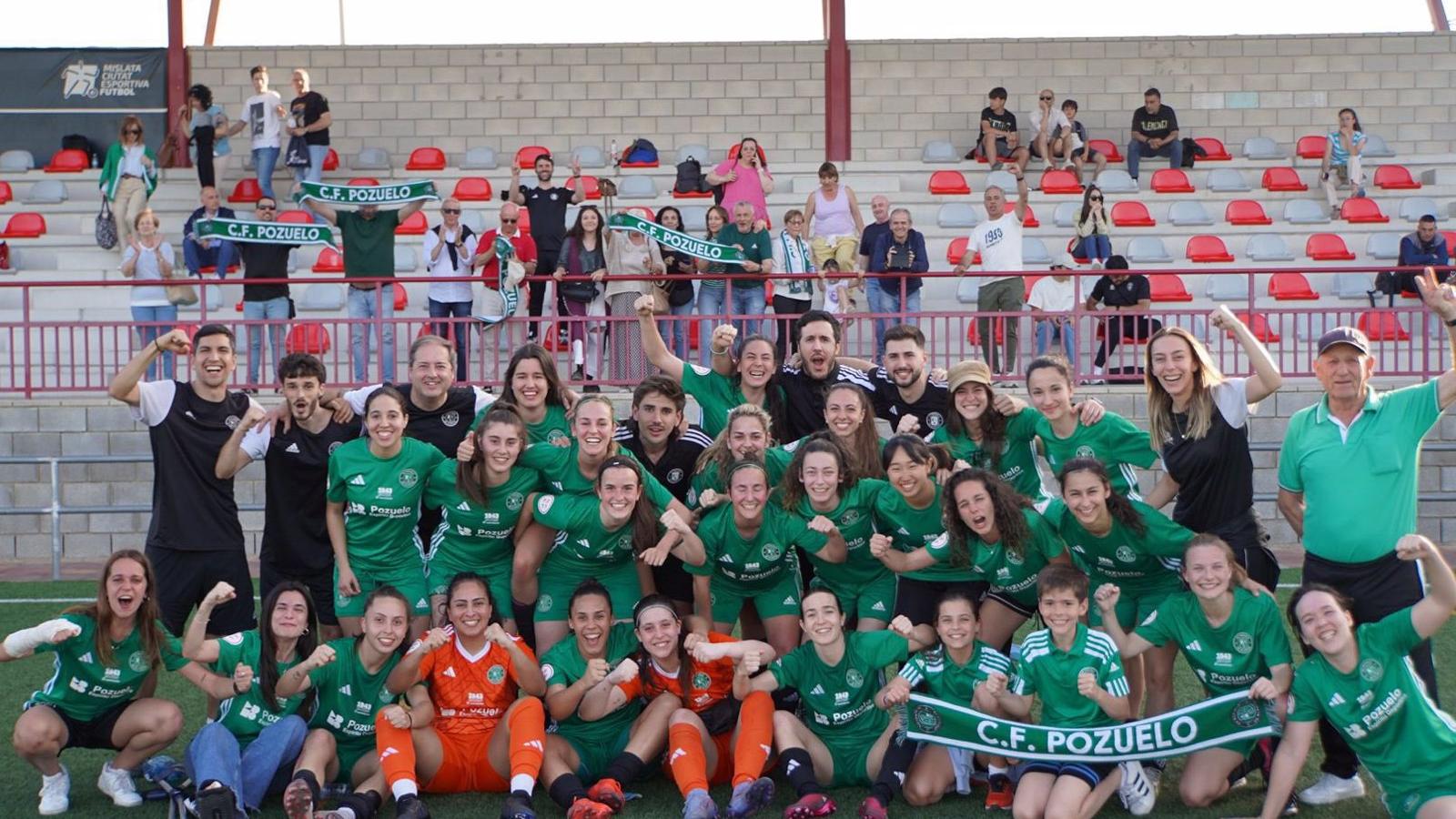 El CF Pozuelo Femenino asciende a 2ª RFEF tras imponerse frente al Mislata CF con un 0-3