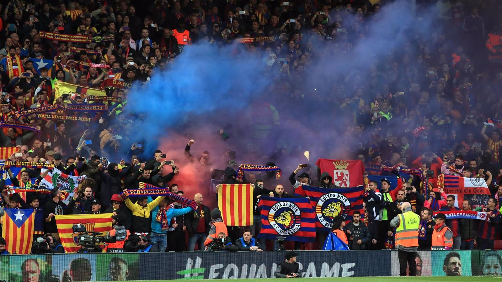  La UEFA sanciona al Barça con 32.000 euros por el comportamiento "racista" de su afición en París