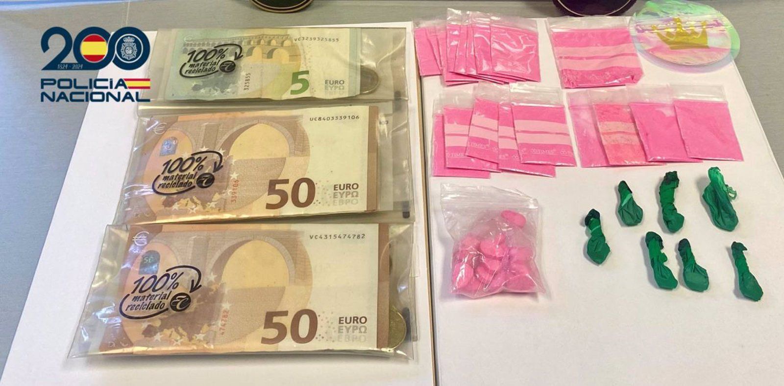 Detenidos en Madrid con cocaína rosa: Operación policial en Vallecas
