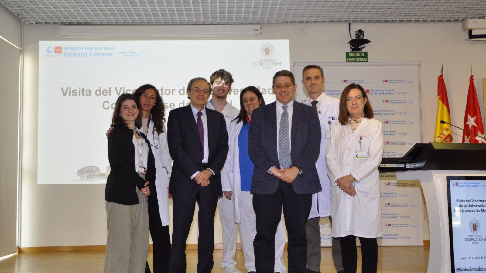 El vicerrector de la UCM fortalece la colaboración con el Hospital Infanta Leonor