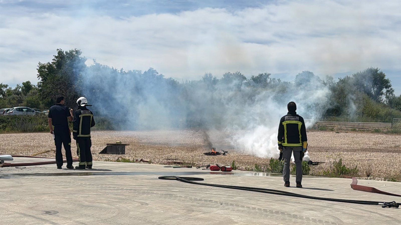 La Comunidad organiza una formación para sofocar incendios por baterías de litio