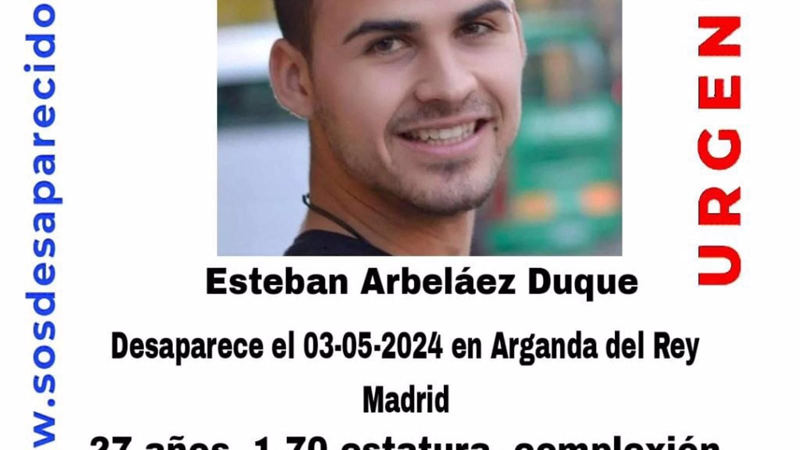 Localizado el joven de 27 años desaparecido en Arganda a principios de mayo