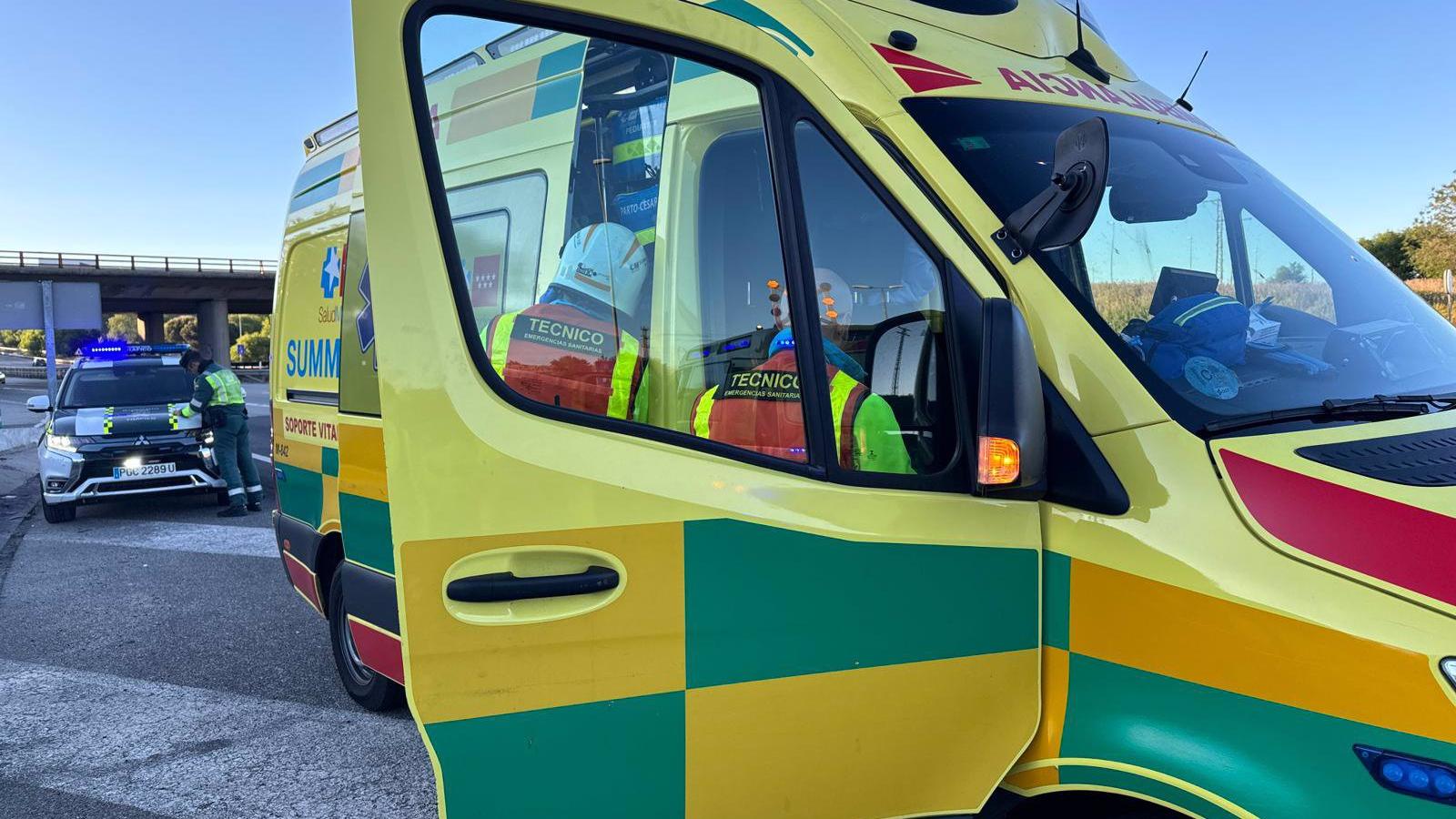 Motorista grave tras un accidente en la M-50