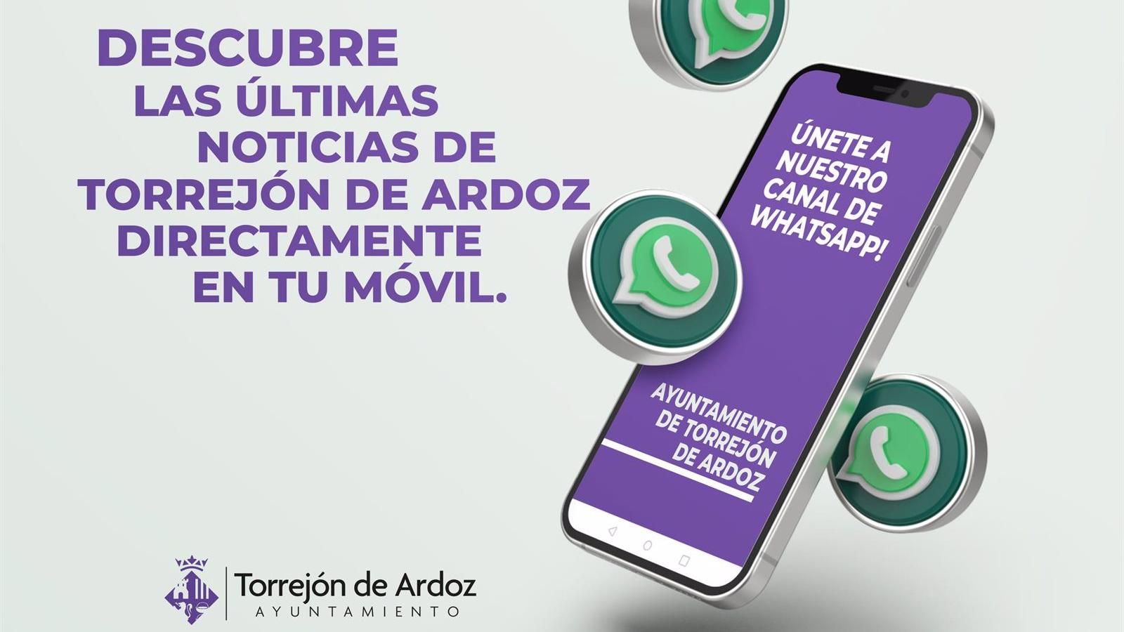 Torrejón de Ardoz lanza un canal de Whatsapp para noticias locales