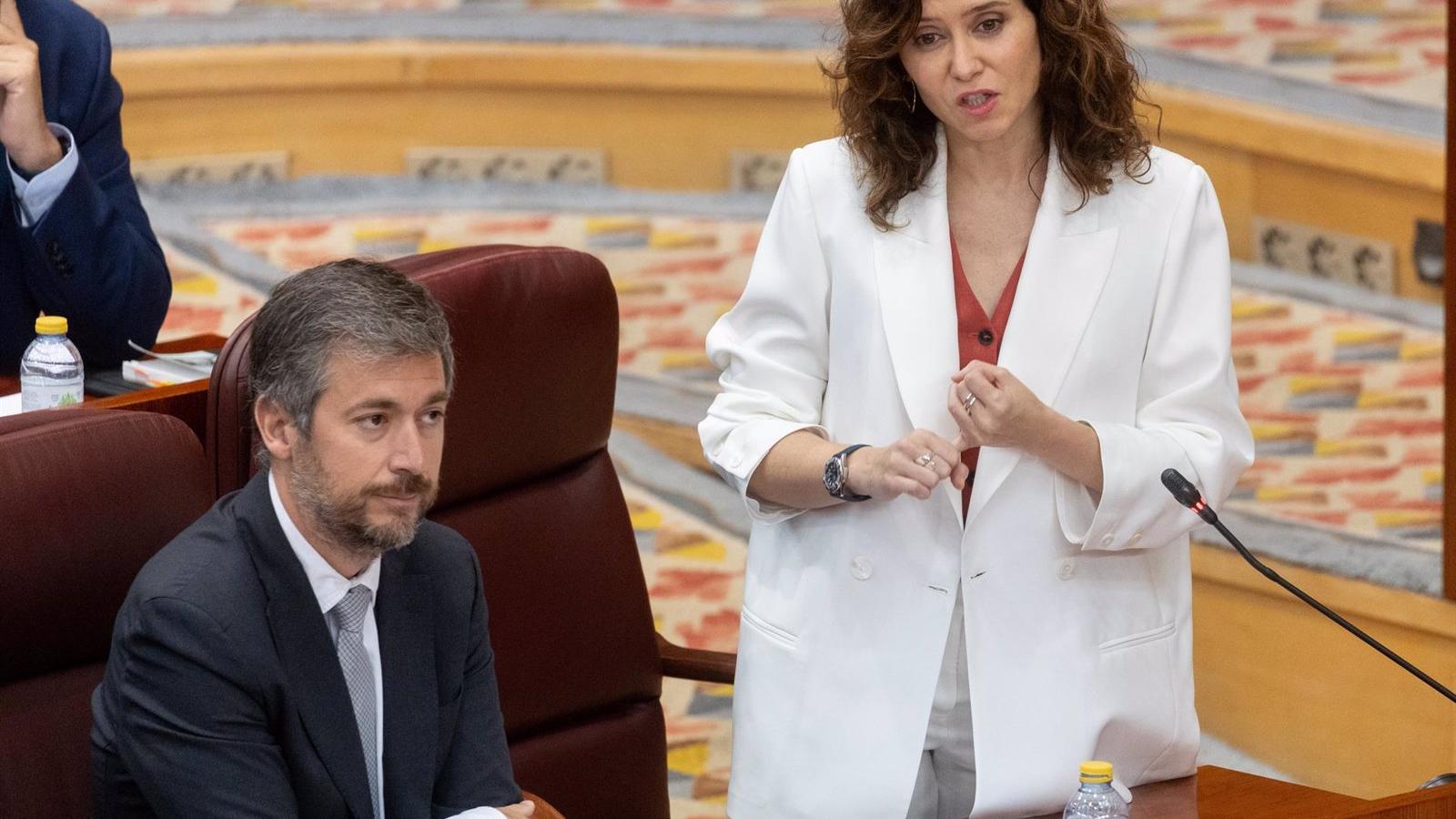 Ayuso critica a Más Madrid por su postura respecto a Hamás y ETA