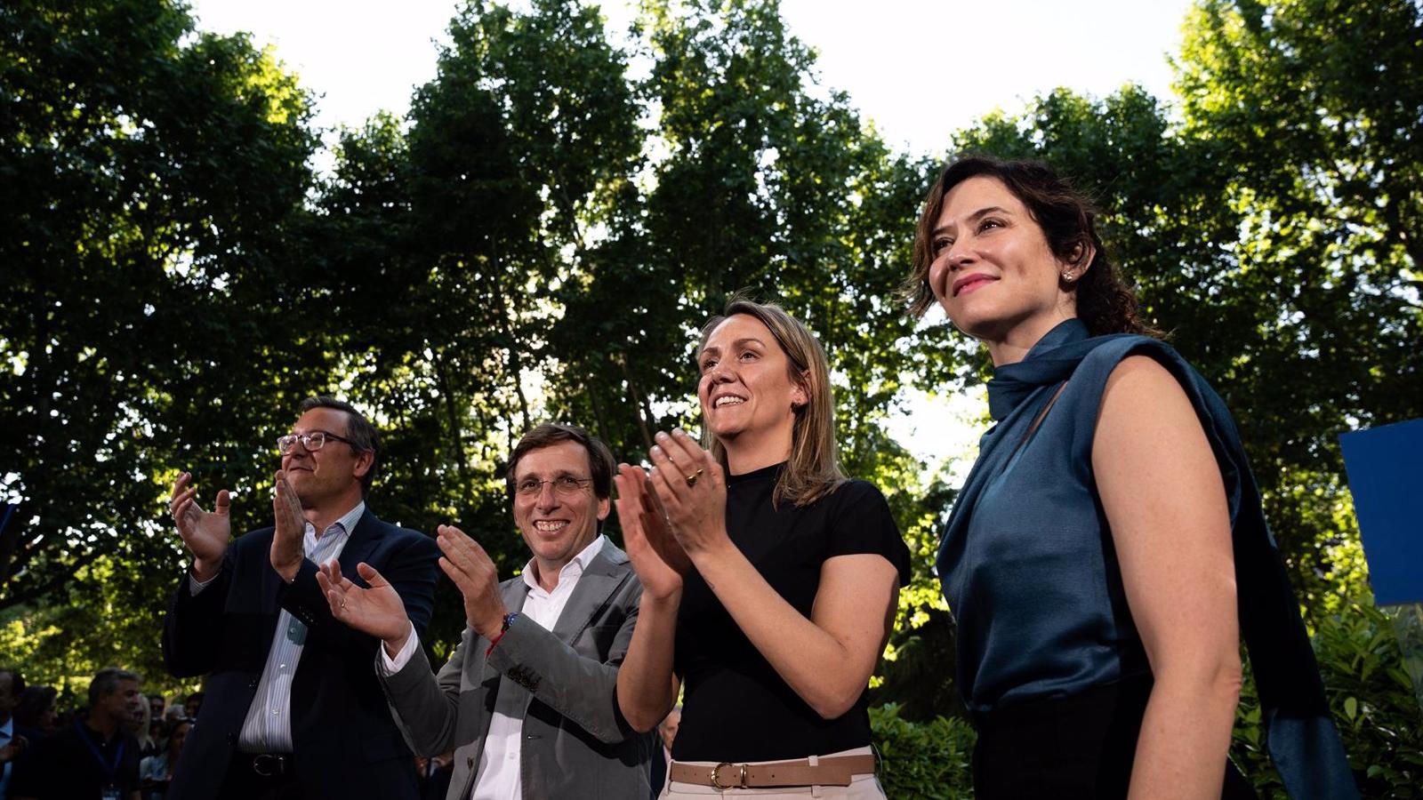 Díaz Ayuso y Martínez-Almeida inauguran la campaña europea del PP en Madrid