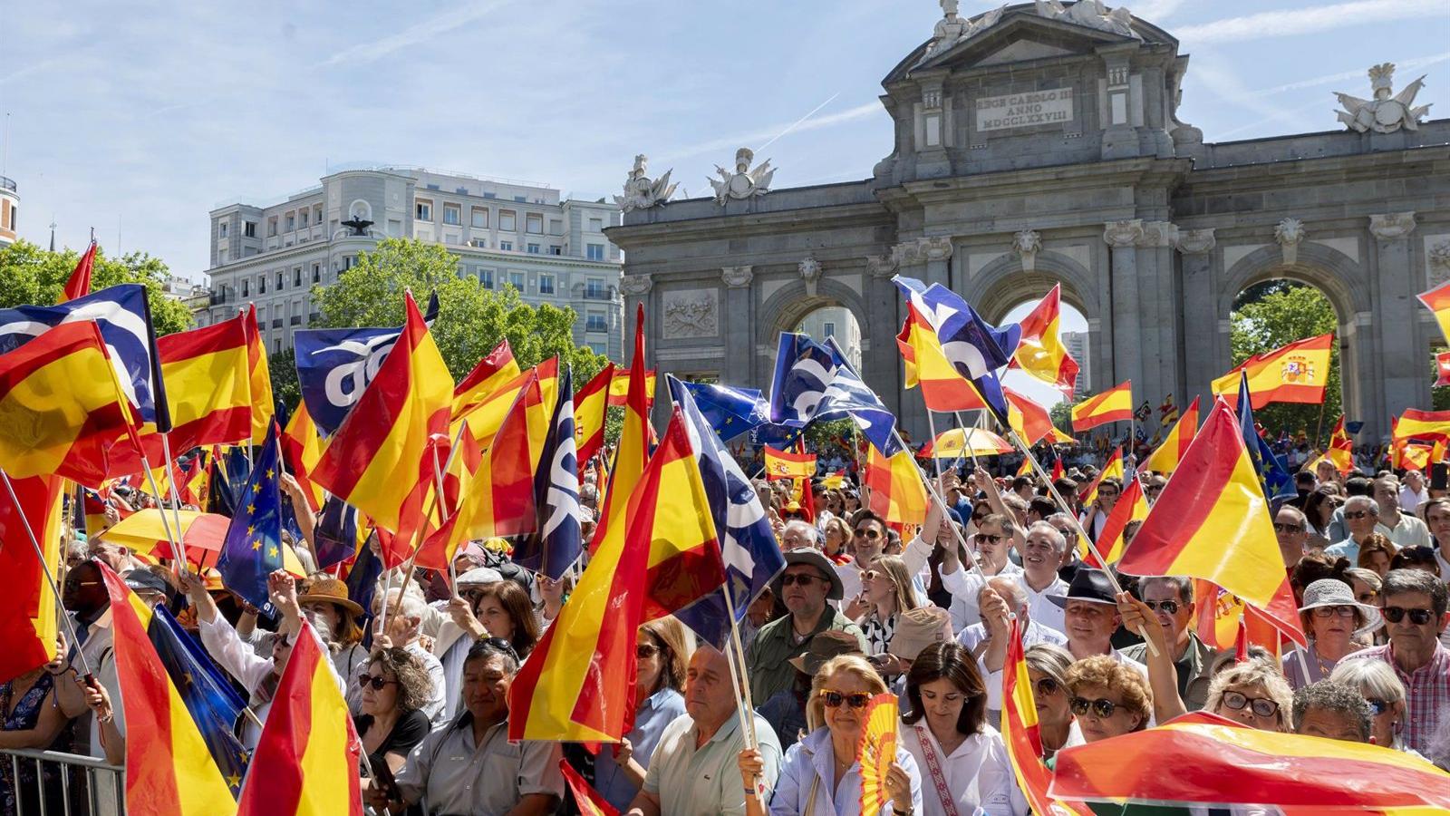 La Delegación de Gobierno estima 20.000 asistentes en la manifestación del PP
