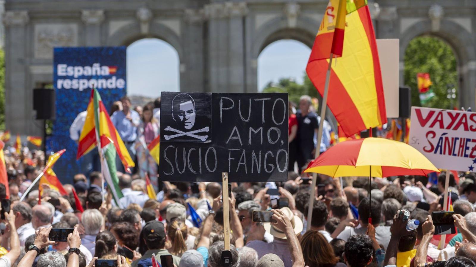 El PSOE critica la escasa asistencia a la manifestación del PP contra la amnistía
