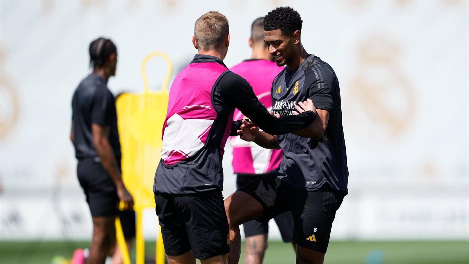 El Real Madrid se prepara para la final de la Champions en Valdebebas