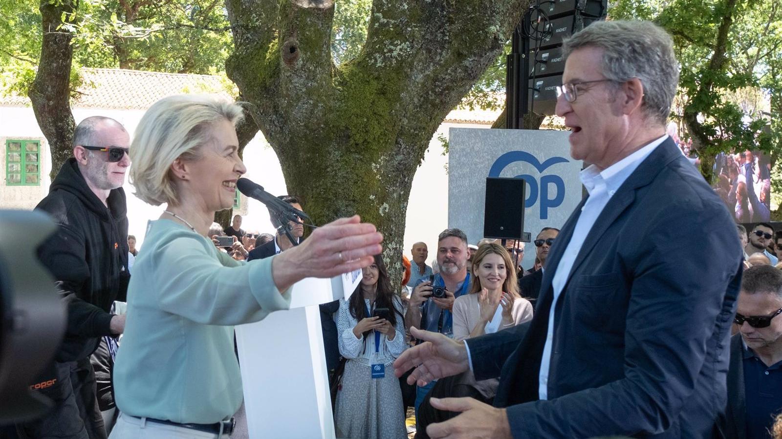 Feijóo critica la ley de amnistía y agradece el apoyo de Von der Leyen