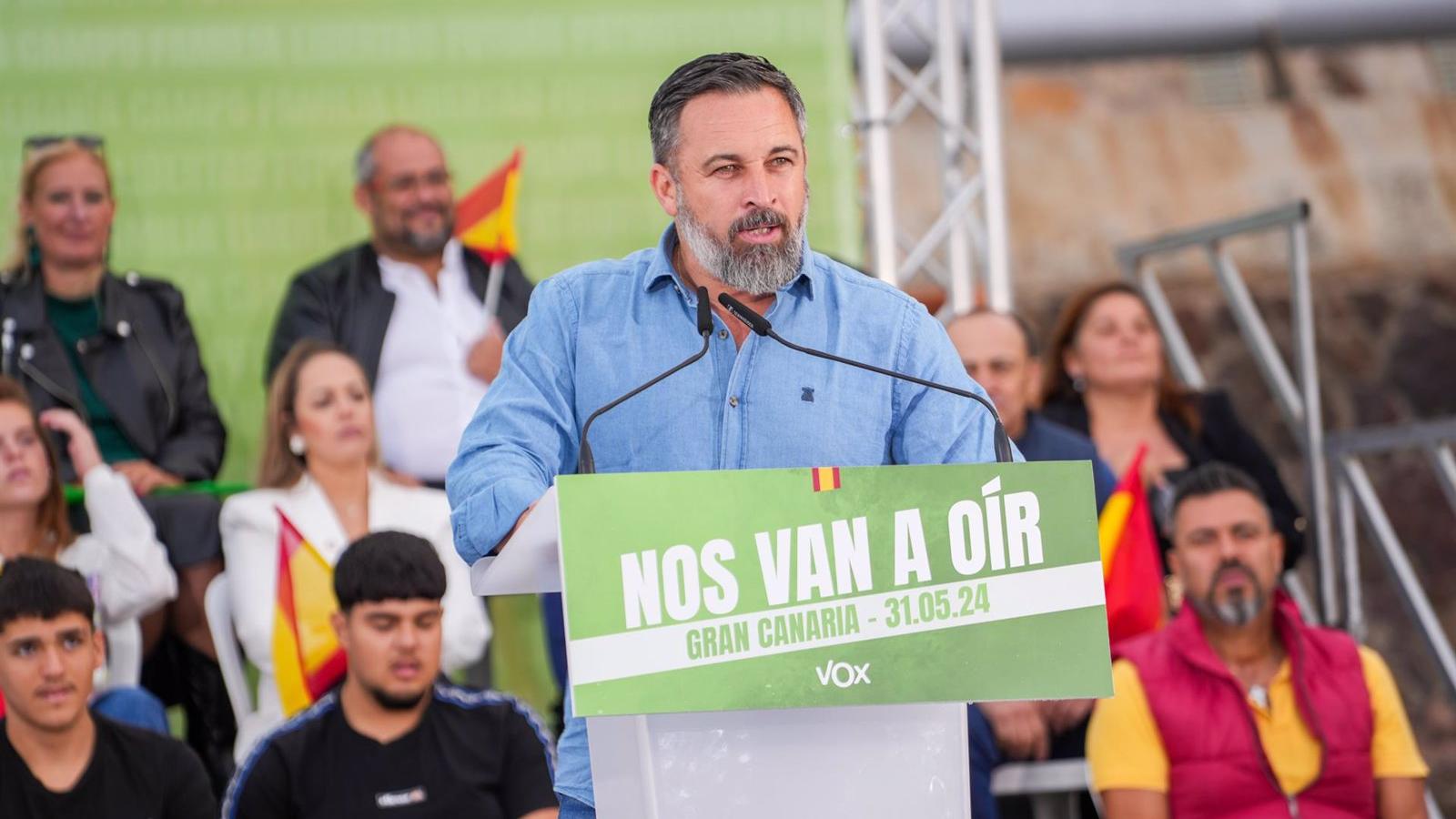Abascal afirma que Vox responderá con contundencia a cualquier ataque del PSOE