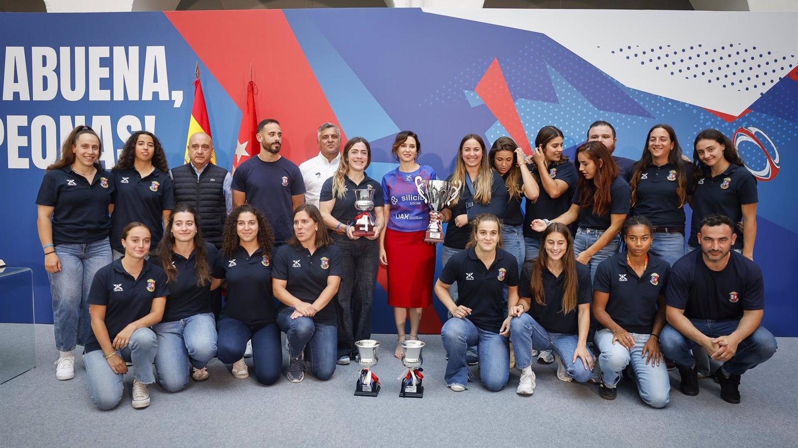 Díaz Ayuso celebra el éxito del Silicius Majadahonda: "Un orgullo que haya más campeonas"