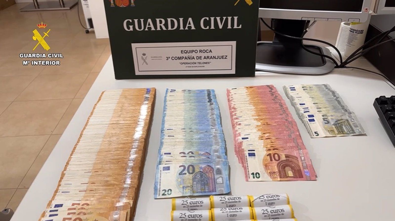 La Guardia Civil desarticula una red de robo de aceitunas en Madrid