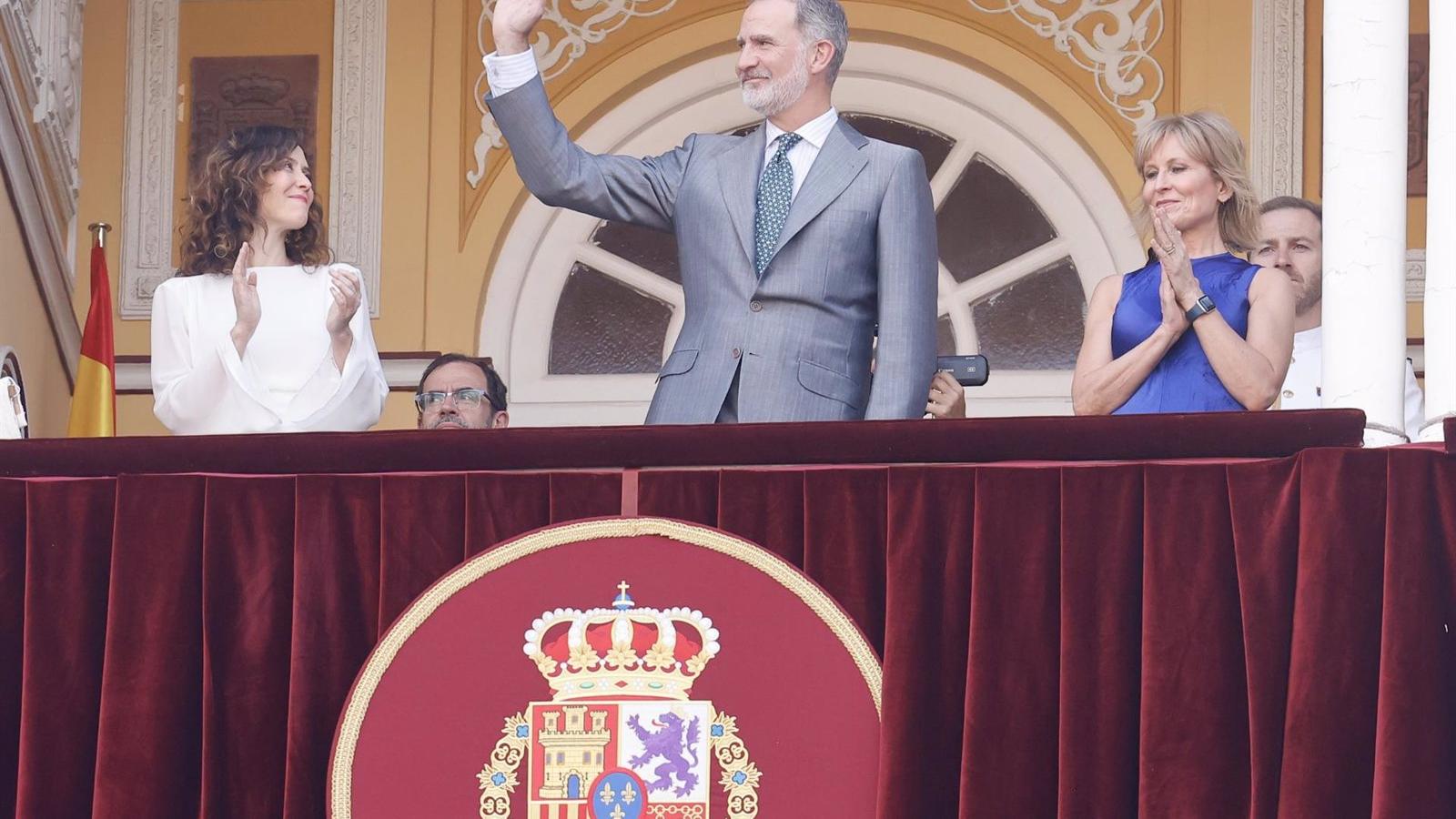 Ayuso y el Rey Felipe VI asisten a la tradicional Corrida de la Prensa en Las Ventas