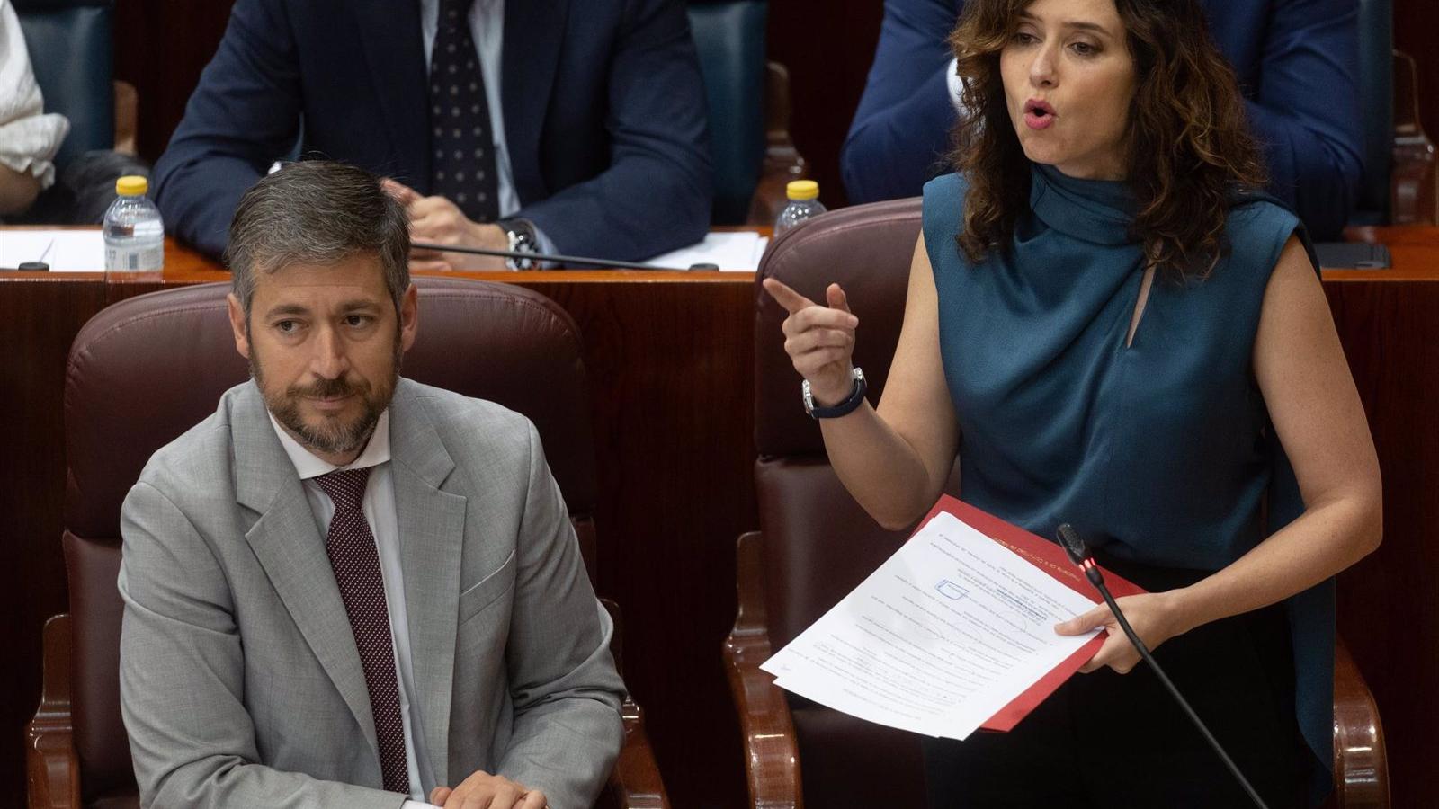 Ayuso defiende la comisión para investigar a Begoña Gómez y a la UCM
