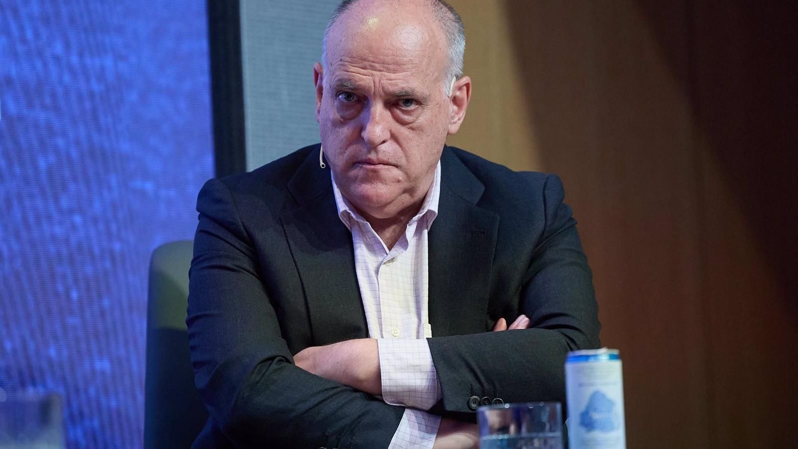 Tebas acusa a gigantes tecnológicos de apoyar la piratería