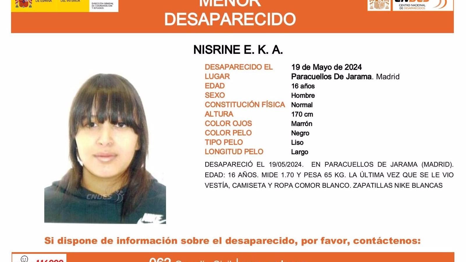 Desaparecidos dos jóvenes en Madrid y Paracuellos
