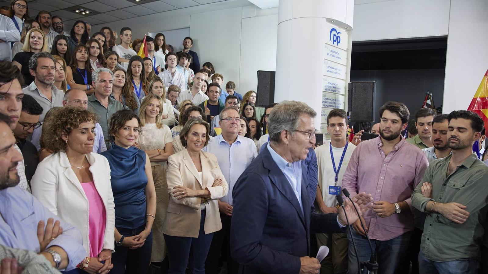 El PP exige elecciones generales tras los resultados de las europeas
