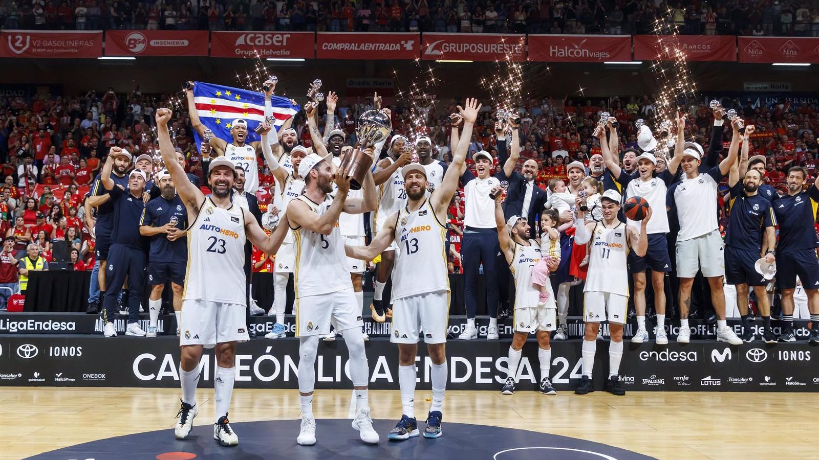 El Real Madrid conquista la Liga Endesa y cierra un triplete nacional