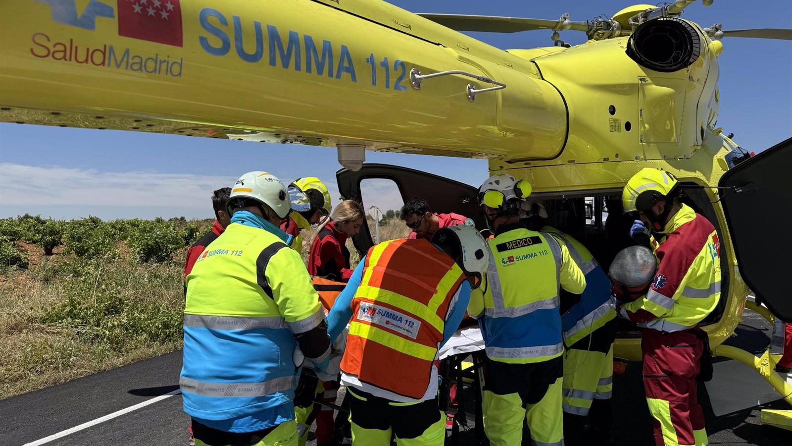 Cuatro heridos graves, entre ellos dos niños, en una colisión en Colmenar de Oreja