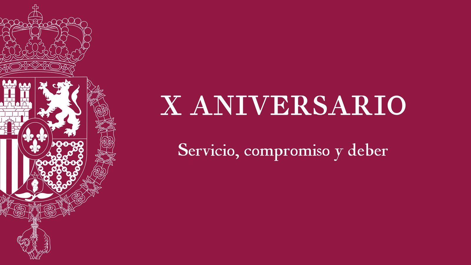 "Servicio, compromiso y deber": lema del décimo aniversario de Felipe VI como Rey