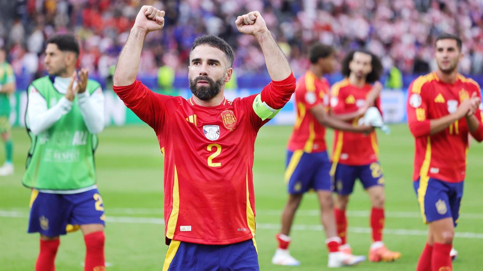Carvajal destaca la unión de la selección española y sus ambiciones para la Eurocopa