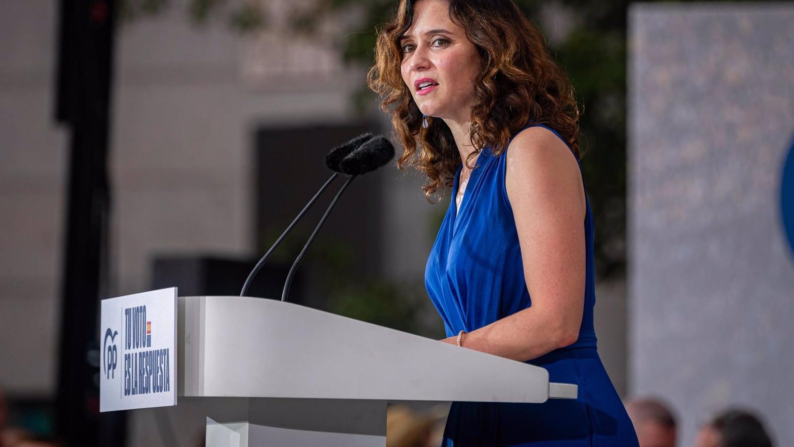 Ayuso acusa a Sánchez de falta de respeto a las instituciones y de manipulación judicial al respaldar al fiscal general