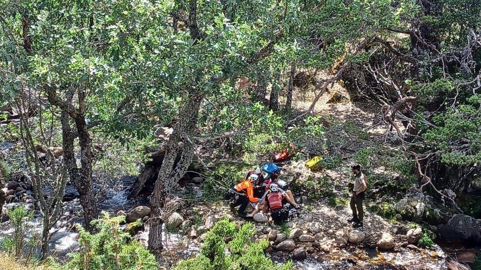 Rescatado un joven excursionista en una zona de difícil acceso en Rascafría