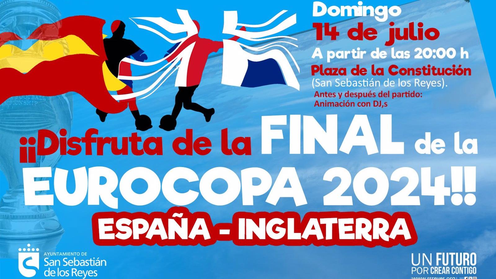 San Sebastián de los Reyes instalará una pantalla gigante para ver la final de la Eurocopa