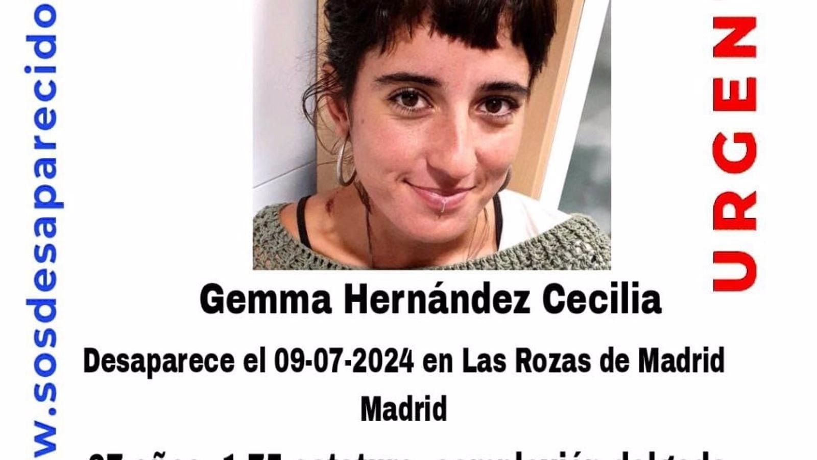 Buscan a una joven desaparecida el 9 de julio en Las Rozas
