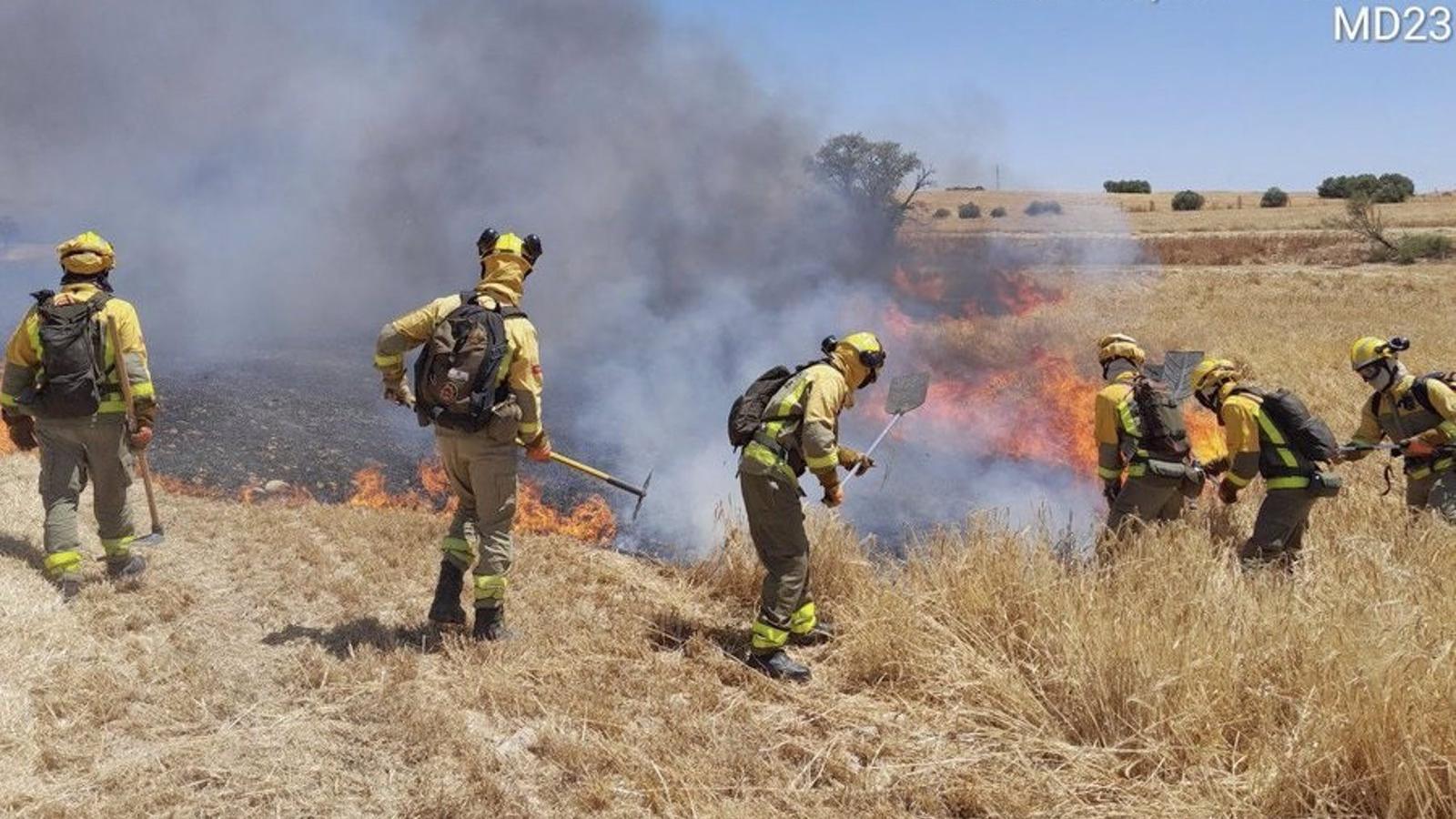 Cuatro personas investigadas por el incendio de Loeches