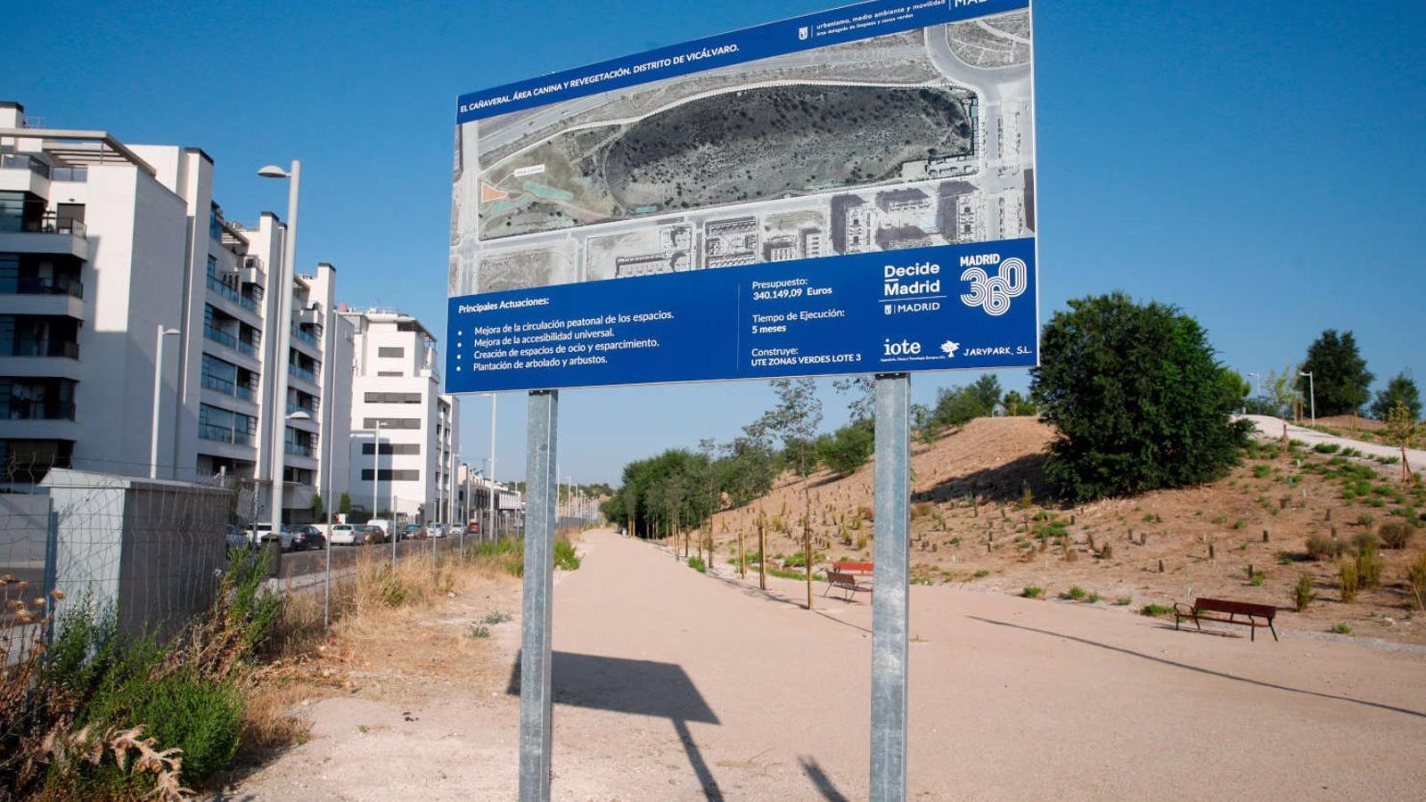Madrid culmina la rehabilitación de la zona verde en el Barrio El Cañaveral