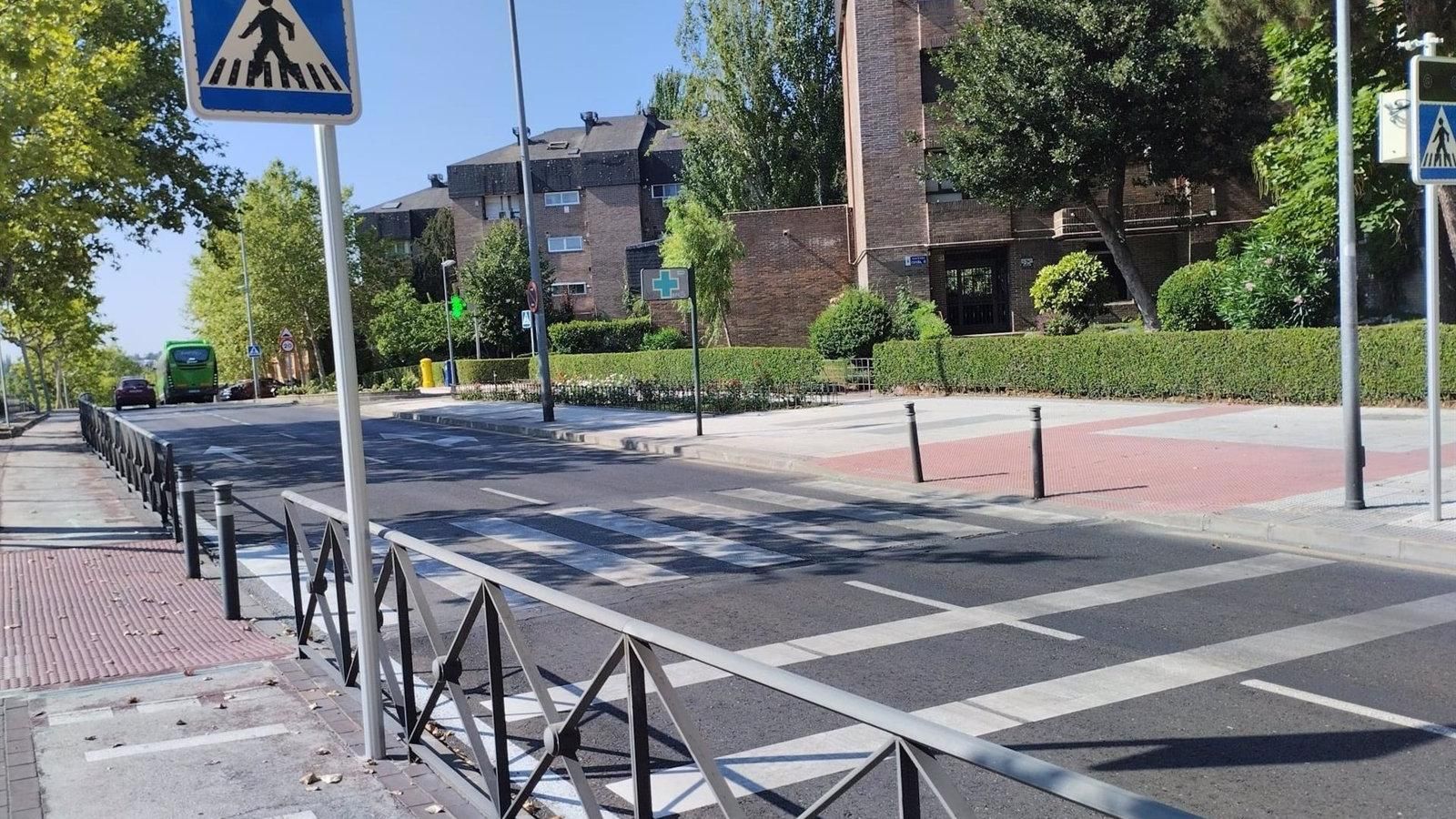 Seis nuevos pasos de peatones inteligentes para reducir atropellos en Majadahonda