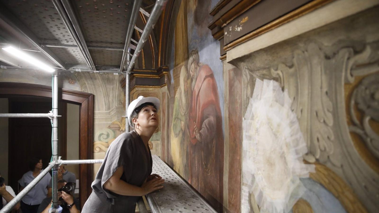 La restauración de los frescos de Antonio Palomino concluirá en primavera