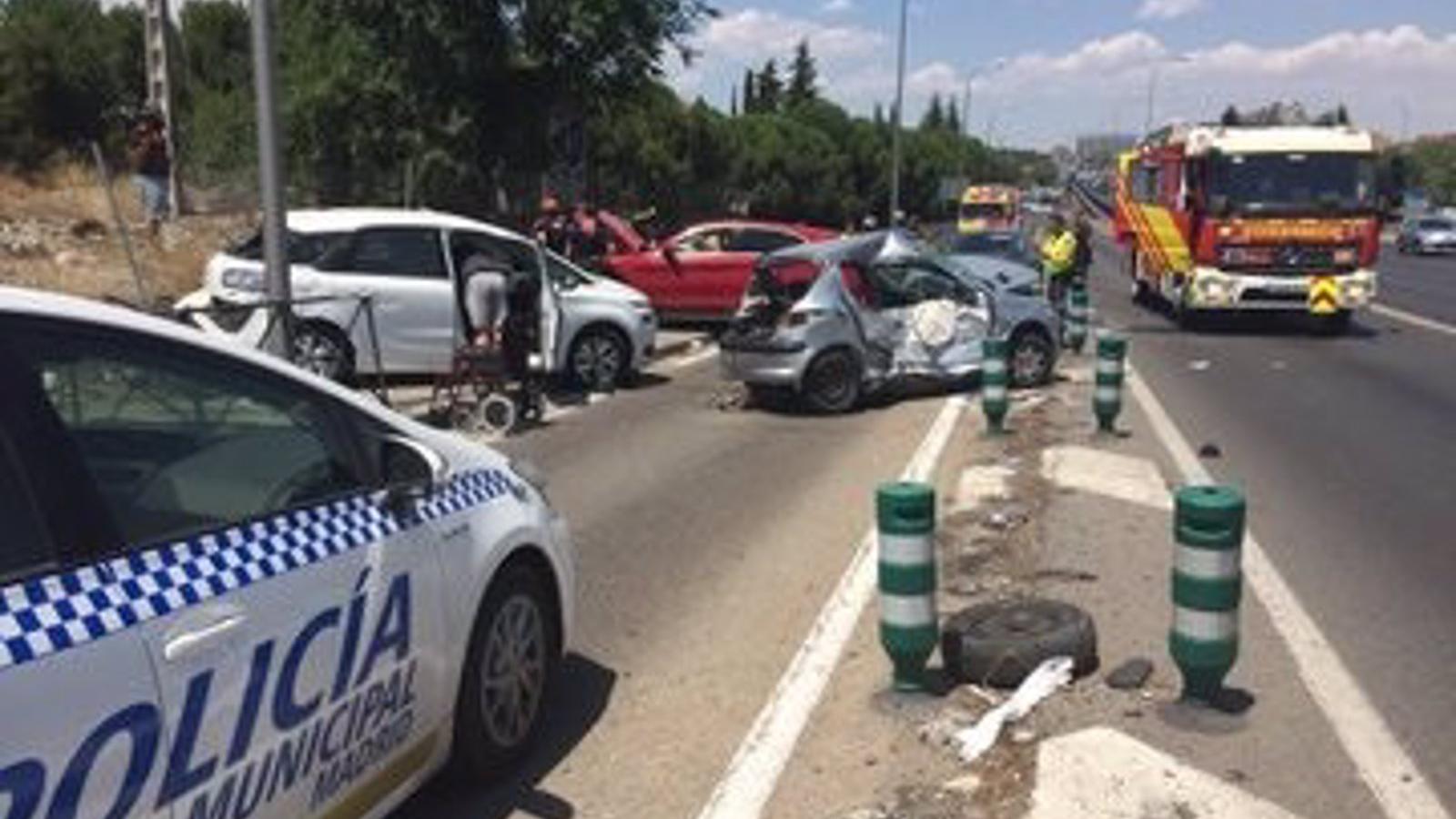  Aumentan los accidentes de tráfico en Madrid durante el primer semestre del año