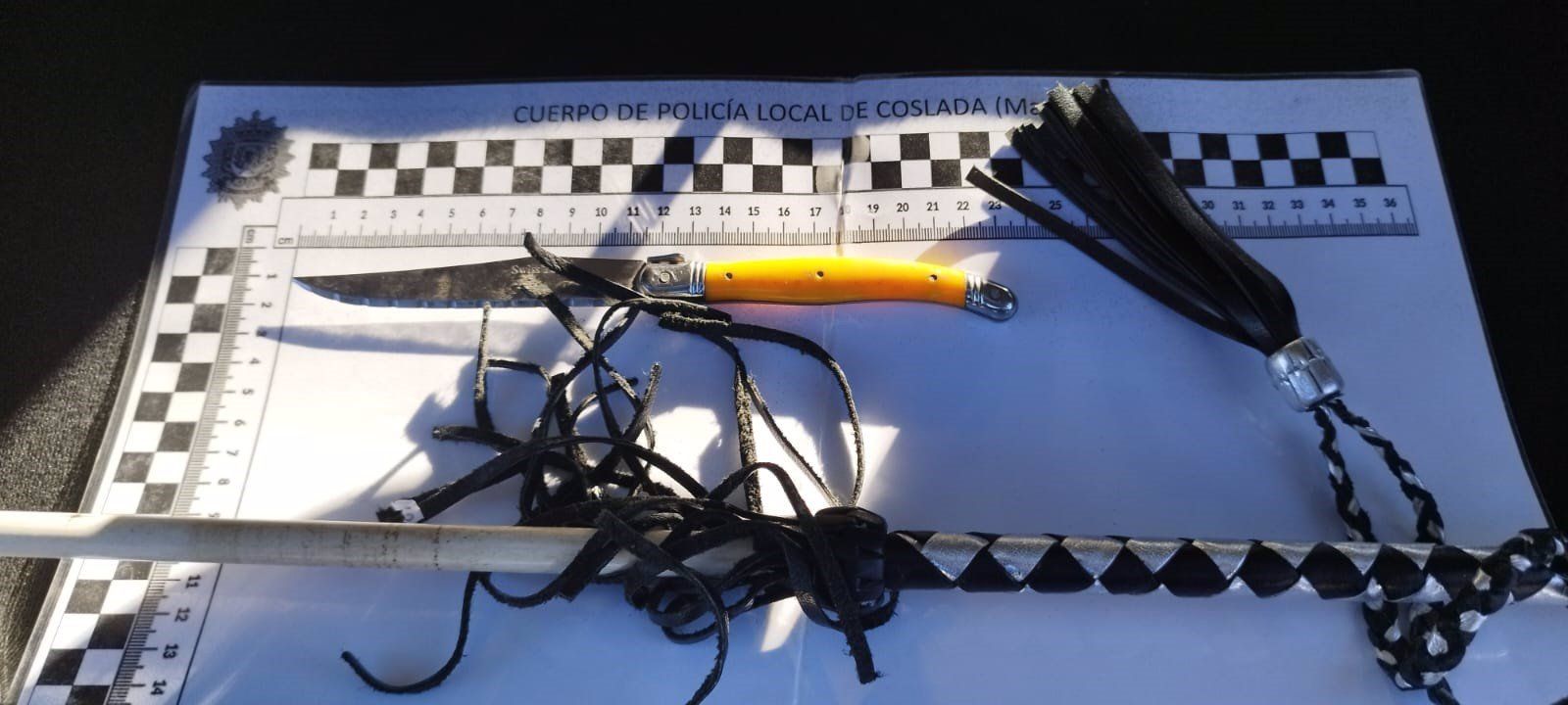 Detenido un hombre por falsedad documental y otro por portar armas prohibidas en Coslada