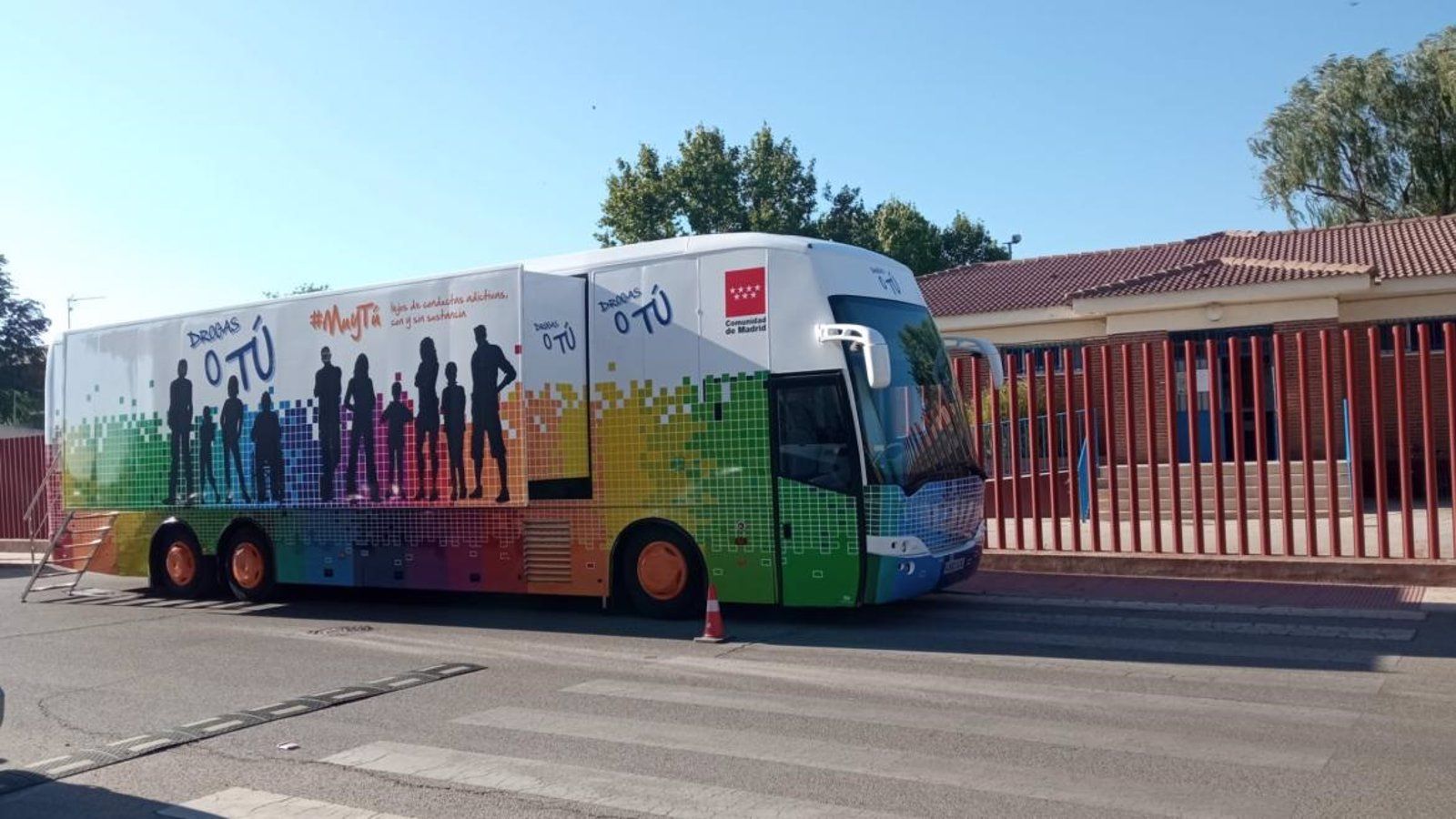 El autobús 'Drogas o Tú' llega a Las Rozas con actividades interactivas para prevenir adicciones