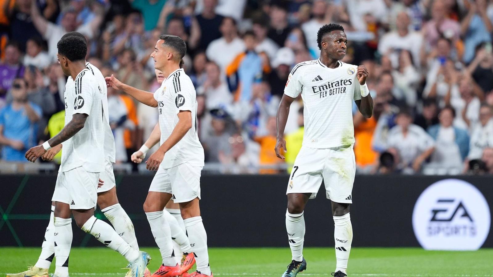 El Real Madrid remonta y golea al Espanyol en el Bernabéu