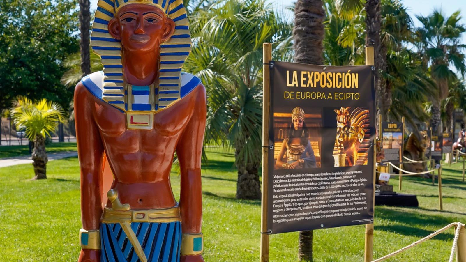 Torrejón de Ardoz revive el antiguo Egipto con una exposición sobre Tutankamón en el Parque Europa
